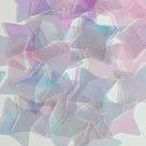 Star 4 Point Sequin 1.5" Crystal Crystalina Iris Mirror Iridescent Paillettes