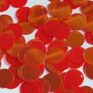 Round Flat Sequin 12mm Top Hole Red Rainbow Iris Super Mirror Shiny Reflective