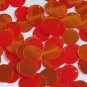 Round Flat Sequin 12mm Top Hole Red Rainbow Iris Super Mirror Shiny Reflective