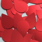 Teardrop Sequin 1.5" Red Matte Satin Metallic Loose Couture Paillettes
