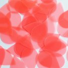 Teardrop Sequin 1.5" Orange Salmon Fluorescent Glossy Matte Reversible