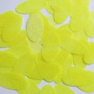 Oval Sequin 1.5" Yellow Neon Neon Metallic Sparkle Glitter Texture  Paillettes