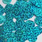 Round Flat Sequin 15mm Top Hole Aqua Blue Hologram Glitter Sparkle Paillettes