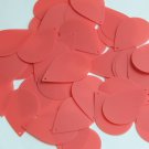 Teardrop Sequin 1.5" Coral Orange Matte Satin Transparent Couture Paillettes