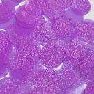1" / 24mm Round Flat Sequins Purple Transparent Hologram Glitter Sparkle