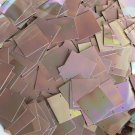 25mm Square Sequins Coffee Brown Opaque Rainbow Iris Loose Paillettes