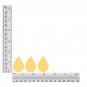 Teardrop Sequin 1.5" Bright Red Opaque Glossy High Shine Loose Couture Paillette