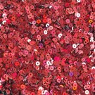 3mm Round Flat Sequins Cranberry Red Lazersheen Rainbow Reflective Made in USA