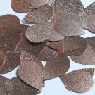 Teardrop Sequin 1.5" Mink Pink Metallic Embossed Texture Loose Couture Paillette