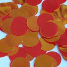 Round Flat Sequin 20mm Top Hole Red Rainbow Iris Super Mirror Shiny Reflective