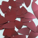 Fishscale Fin Sequin 1.5" Burgundy Red Wine Matte Satin Metallic Loose Paillette