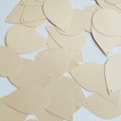 Teardrop Sequin 1.5" Champagne Ivory Beige Opaque Satin Pearl Couture Paillettes