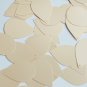 Teardrop Sequin 1.5" Champagne Ivory Beige Opaque Satin Pearl Couture Paillettes