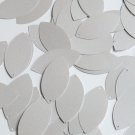 Navette Leaf Sequin 1.5" Gray Opaque Satin Pearl Loose Couture Paillettes