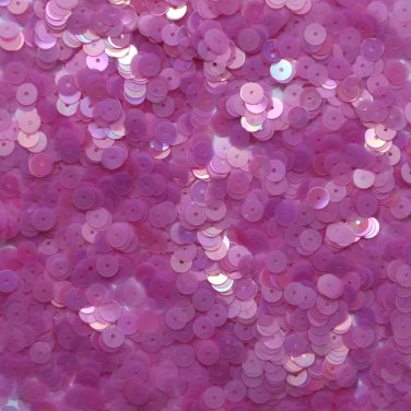 6mm Flat Loose Sequin Paillette Pink Magenta Rainbow Semi Frost Made in USA