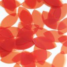 Navette Leaf Sequin 1.5" Orange Transparent Glossy and Matte Reversible Pailette