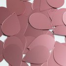Teardrop Sequin 1.5" Rose Pink Matte Satin Metallic Loose Couture Paillettes