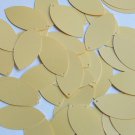 Navette Leaf Sequin 1.5" Custard Yellow Opaque Satin Pearl Couture Paillettes