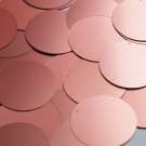 Round Sequin 40mm Coral Rose Matte Satin Metallic Loose Couture Paillettes