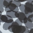 Facet Gem Oval Sequin 1.25" Smoke Gray See-Thru Glossy Matte Reversible Pailette