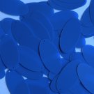 Oval Sequin 1.5" Royal Blue Matte Satin Metallic Loose Couture Paillettes