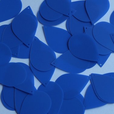 Teardrop Sequin 1.5" Royal Blue Matte Satin Metallic Loose Couture Paillettes