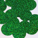 Round Sequin 40mm Green Hologram Glitter Sparkle Metallic Couture Paillettes