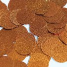 Round Sequin 24mm Copper Orange Metallic Embossed Texture Couture Paillettes