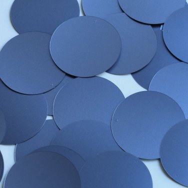 Round Sequin 40mm Royal Purple Matte Satin Metallic Loose Couture Paillettes