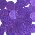 Round Sequin 24mm Purple Metallic Embossed Texture Loose Couture Paillettes