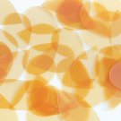 Teardrop Sequin 1.5" Amber Transparent Glossy and Matte Duo Two Sided Paillette