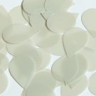 Teardrop Sequin 1.5" Beige Transparent Satin and Matte Duo Two Sided Paillettes