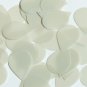 Teardrop Sequin 1.5" Beige Transparent Satin and Matte Duo Two Sided Paillettes