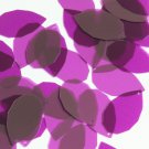 Facet Gem Teardrop Sequin 1.25" Purple Amethyst See-Thru Glossy Matte Reversible