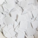 25mm Square Sequins White Opaque Loose Paillettes