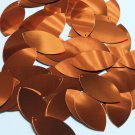 Navette Leaf Sequin 1.5" Fire Orange Metallic Loose Couture Paillettes
