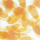 Oval Sequin 1.5" Amber Transparent Glossy and Matte Duo Two Sided Paillettes