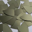 Fishscale Fin Sequin 1.5" Dark Olive Green Matte Satin Metallic Loose Paillettes