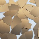 Fishscale Fin Sequin 1.5" Coffee Brown Matte Satin Metallic Couture Paillettes