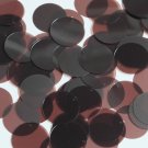 Round Sequin 24mm Brown Transparent Glossy and Matte Duo Two Sided Paillettes