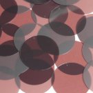 Round Sequin 40mm Brown Transparent Glossy and Matte Duo Two Sided Paillettes