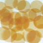 Round Sequin 40mm Amber Transparent Glossy and Matte Duo Two Sided Paillettes