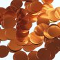 Round Sequin 24mm (1") Fire Orange Metallic Loose Couture Paillettes