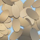 Oval Sequin 1.5" Coffee Brown Matte Satin Metallic Loose Couture Paillettes