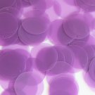 Round Sequin 24mm Purple Transparent Glossy and Matte Duo Two Sided Paillettes