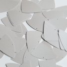 Fishscale Fin Sequin 1.5" Gray Opaque Satin Pearl Loose Couture Paillettes
