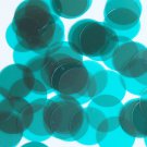 Round Sequin 24mm Teal Transparent Glossy and Matte Duo Two Sided Paillettes
