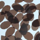 Facet Gem Teardrop Sequin 1.25" Chocolate Brown See-Thru Glossy Matte Reversible