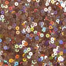 4mm Round Flat Sequins Copper Lazersheen Rainbow Reflective Metallic Made in USA