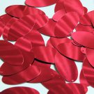 Oval Sequin 1.5" Dark Rose Pink Metallic Loose Couture Paillettes